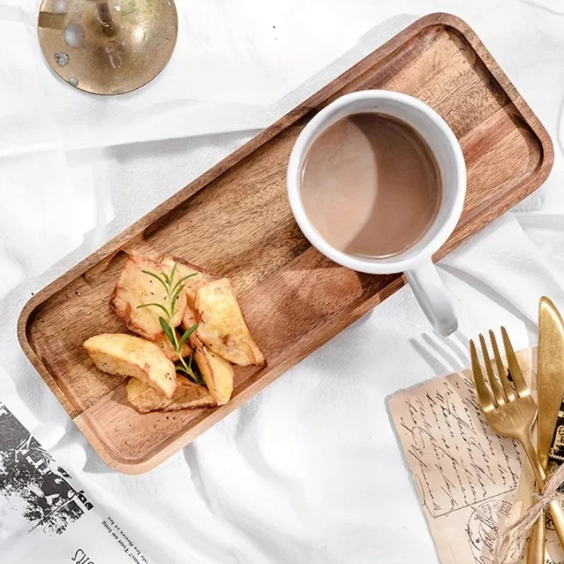 Bandeja de Madeira de Acácia "Bandeja de Madeira de Acácia"