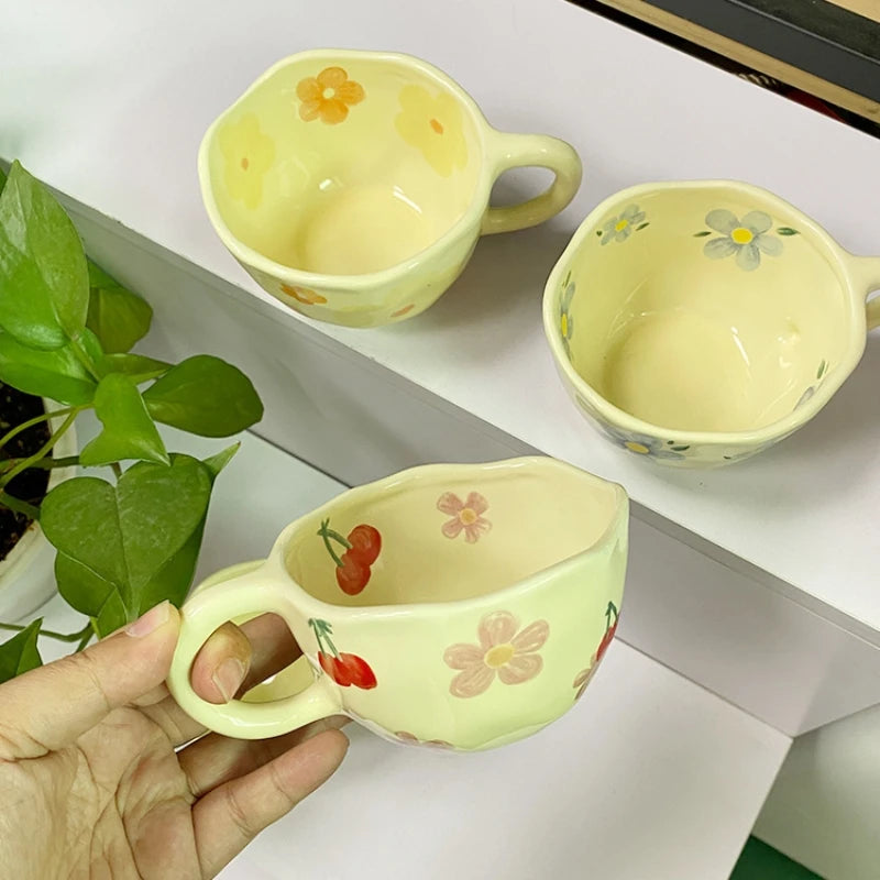 Caneca de Flor em Cerâmica Artesanal
