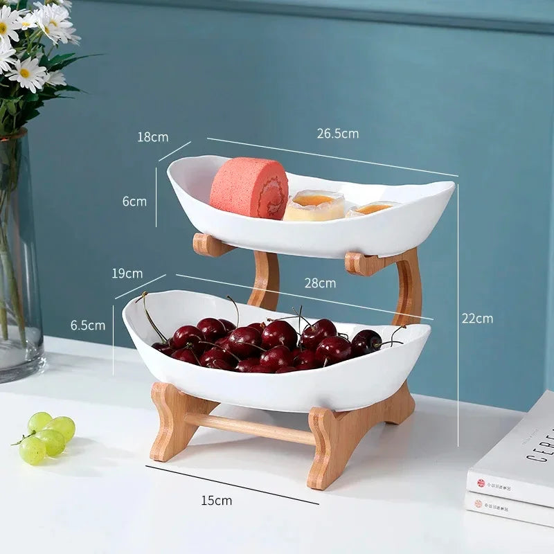 Fruteira de Mesa em Bambu para Decoração e Organização "Fruteira de Mesa em Bambu para Decoração e Organização"