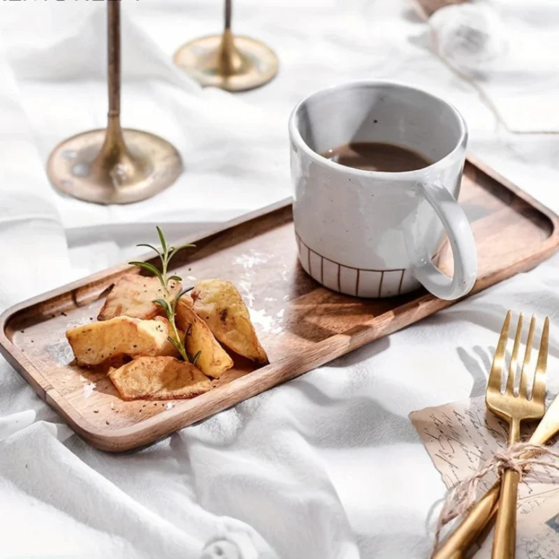 Bandeja de Madeira de Acácia "Bandeja de Madeira de Acácia"