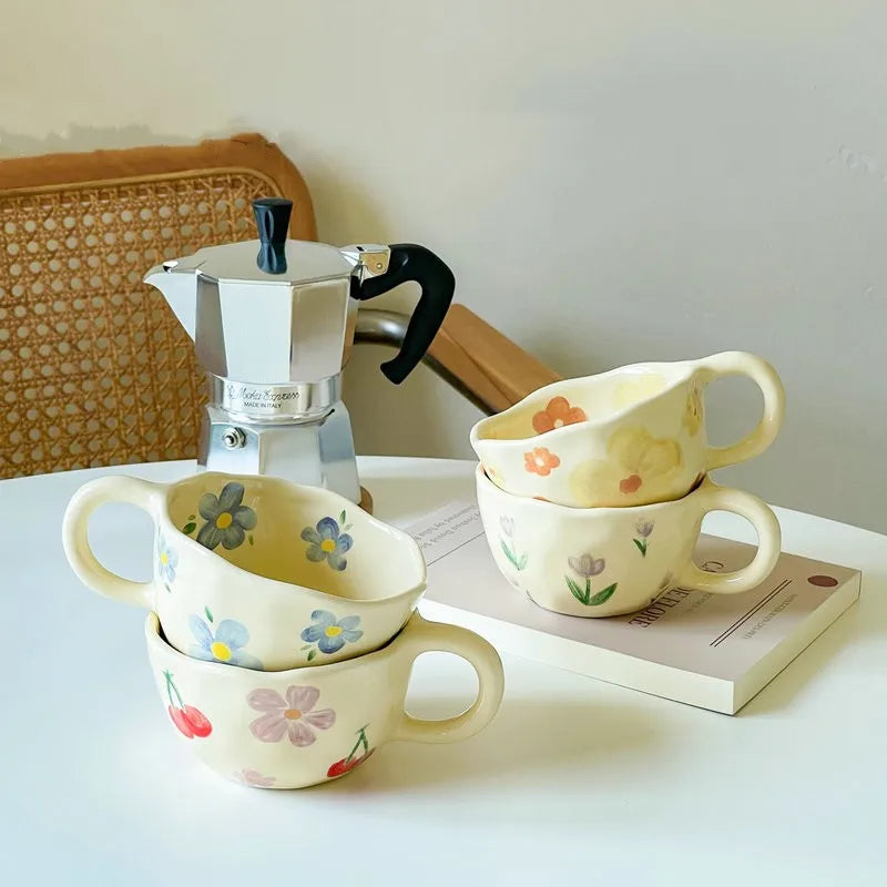 Caneca de Flor em Cerâmica Artesanal