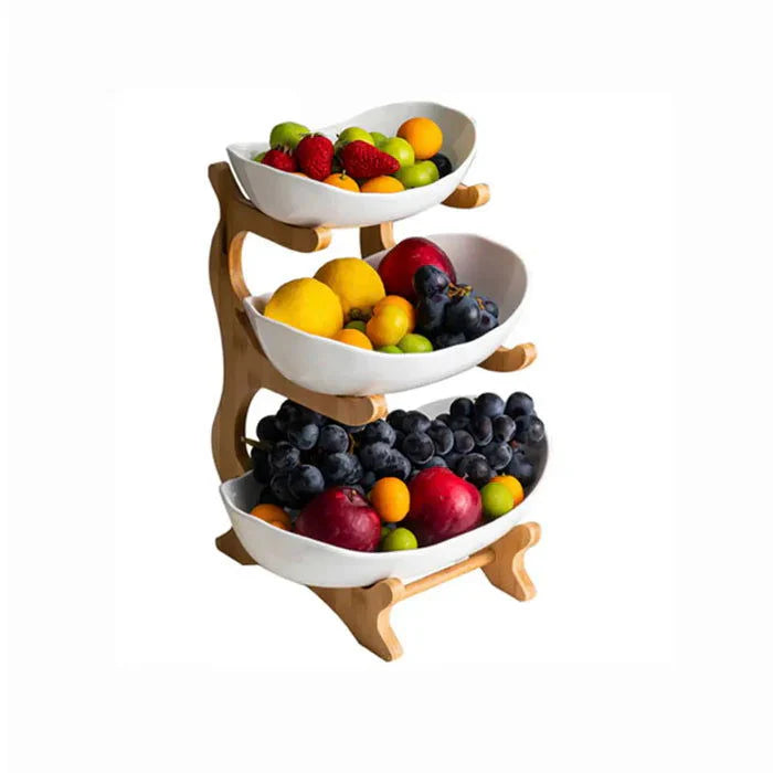 Fruteira de Mesa em Bambu para Decoração e Organização "Fruteira de Mesa em Bambu para Decoração e Organização"