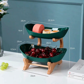 Fruteira de Mesa em Bambu para Decoração e Organização "Fruteira de Mesa em Bambu para Decoração e Organização"