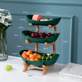 Fruteira de Mesa em Bambu para Decoração e Organização "Fruteira de Mesa em Bambu para Decoração e Organização"